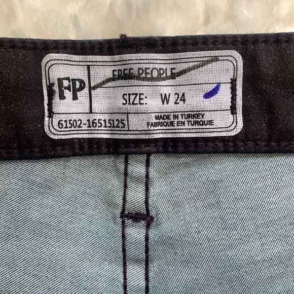 Free People Glitter Skinnies Burgundy Wine Sparkle skinny jeans - Picture 5 of 7